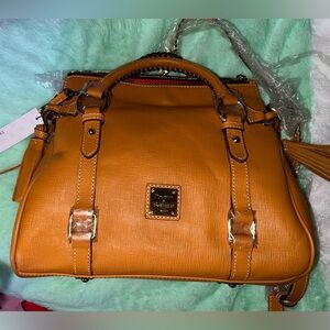 Dooney & Bourke Tan Leather Satchel